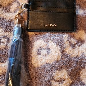 ALDO Faux Leather Card Holder & Keychain